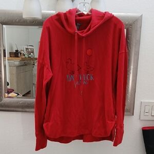 Sweaty Betty Dark Red Graphic Hoodie